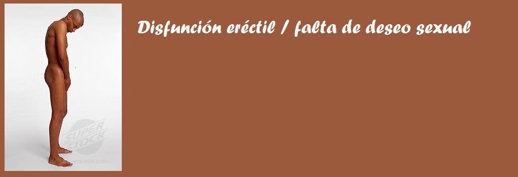 disfunción eréctil falta de deseo